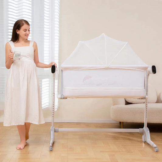 Miila Nova Smart Soothing Bassinet – 2-in-1 Baby Bassinet & Playpen