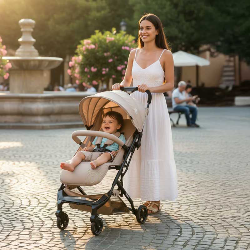 Asalvo - Tumbuctu Travel Stroller - Beige