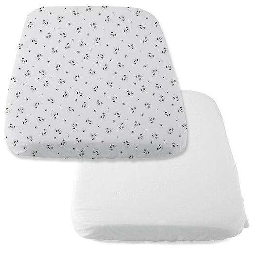 Chicco - Crib Set Sheet - 2pcs Next To Me - Panda