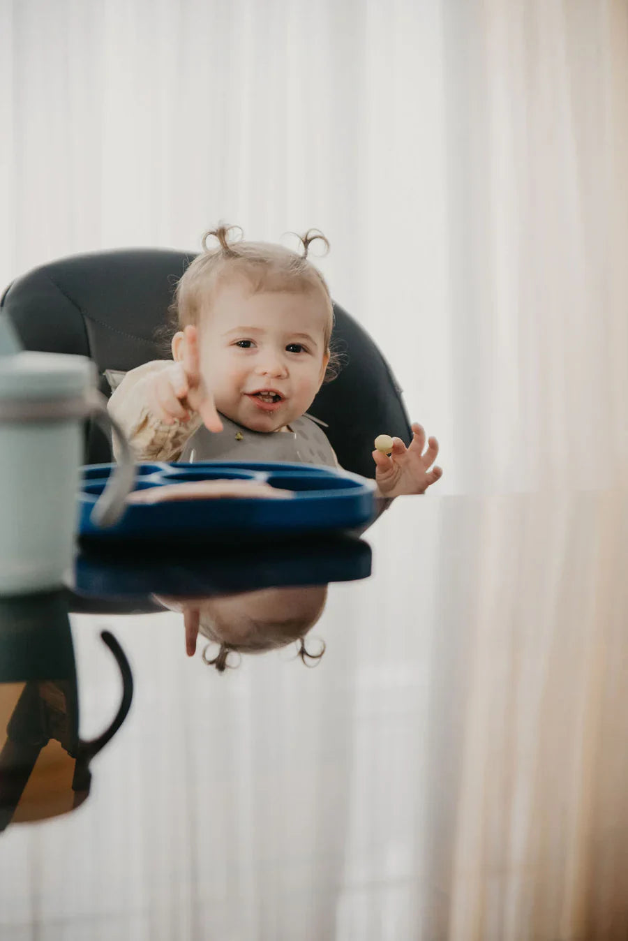 BBLUV Set Silicone Feeding Set Navy