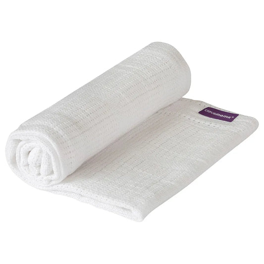 Clevamama - Cellular Baby Blanket - White 80*100cm White