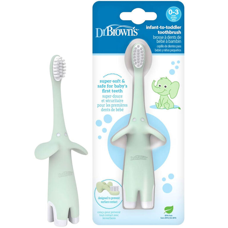 DrBrown's - Infant Toddler Toothbrush - (0-3years) - Mint