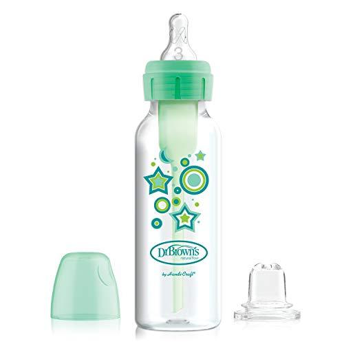 Narrow OP+ Bottle 250ML Level 3 6m+ Nipple + Sippy Spout , Green