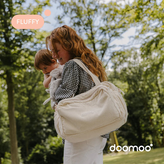Doomoo - Fluffy Diapering Bag - Corduroy Sand - NEW!!