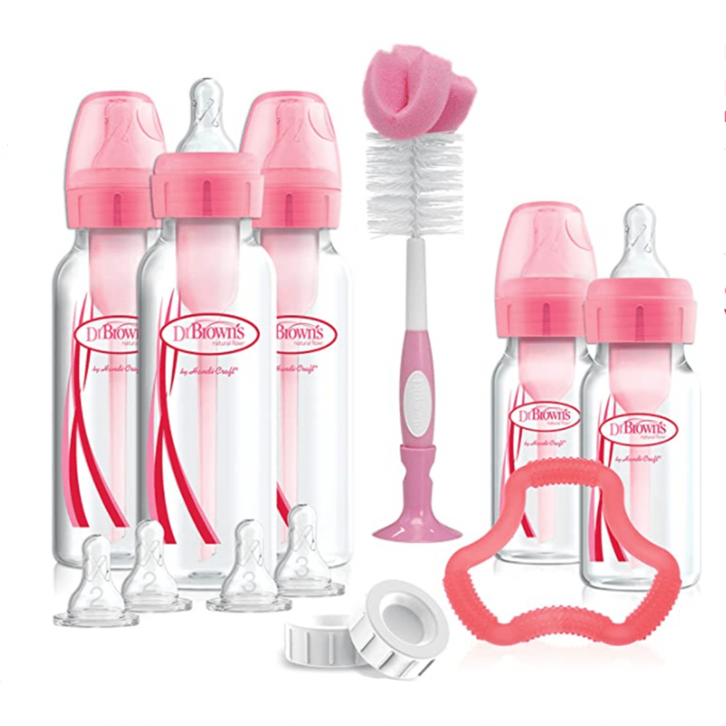 DrBrown's - Narrow Op+ Anti-Colic Newborn - Gift Set - Pink