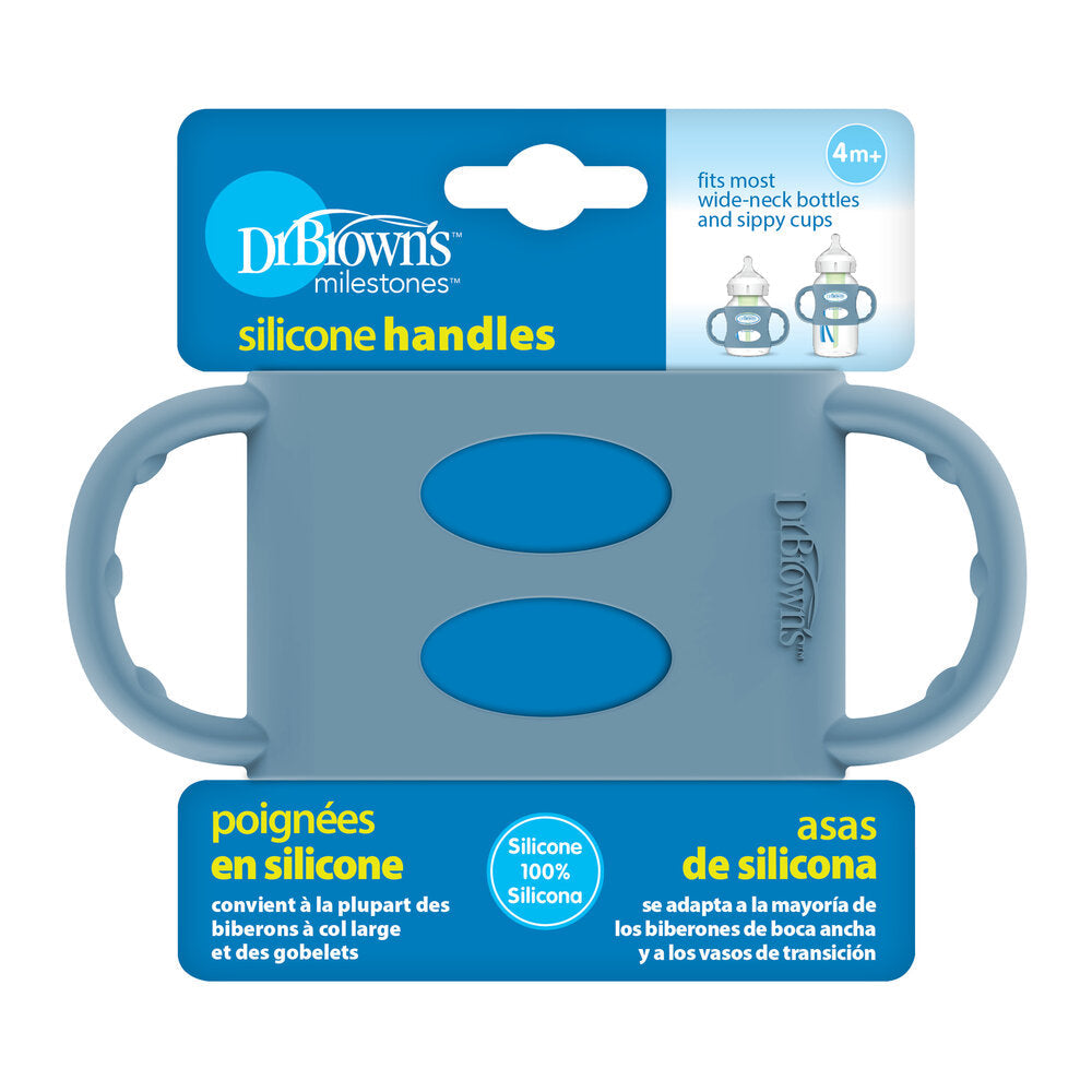 Wide-Neck Silicone Handles , Blue
