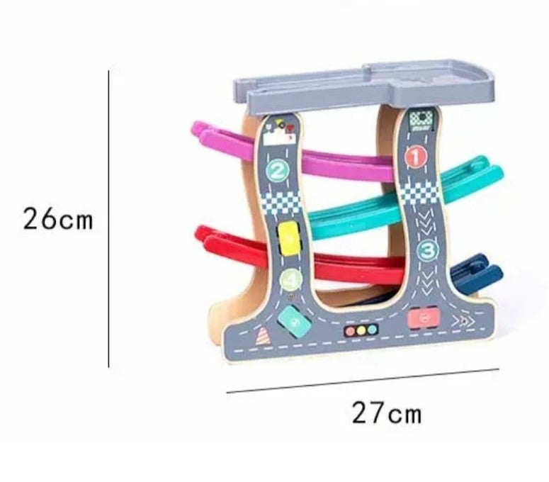 Tumama Kids - Wooden Race Track Ramp - 4 layers