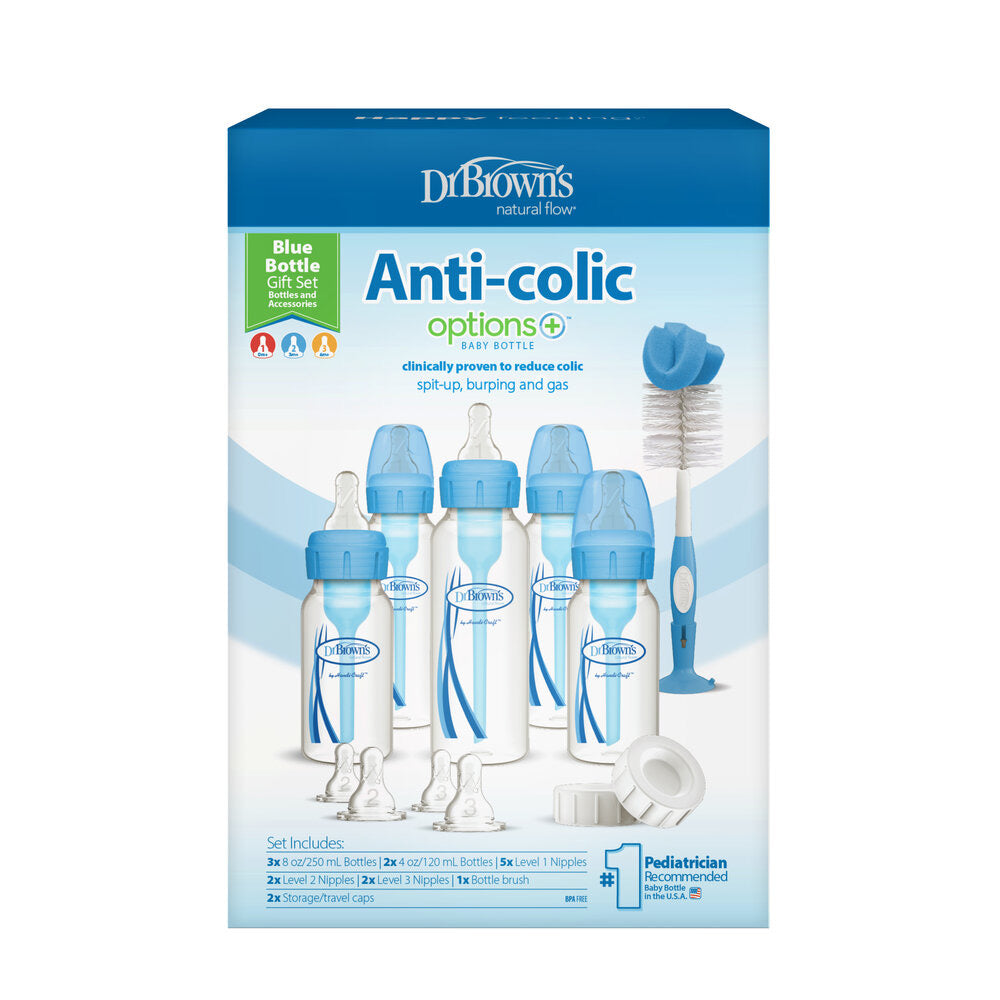 Narrow Op+ Anti-Colic Newborn Gift Set , Blue