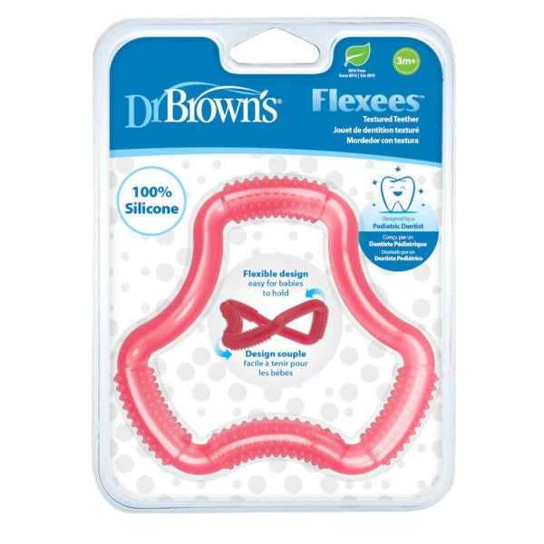 Shaped Teether , Pink 3m+
