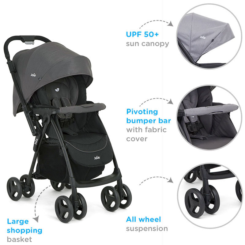Joie - Mirus Stroller - Gemm Car Seat - Celeste