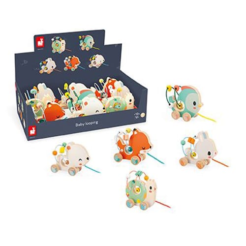 Janod - Pure Animal Baby Looping - Wooden