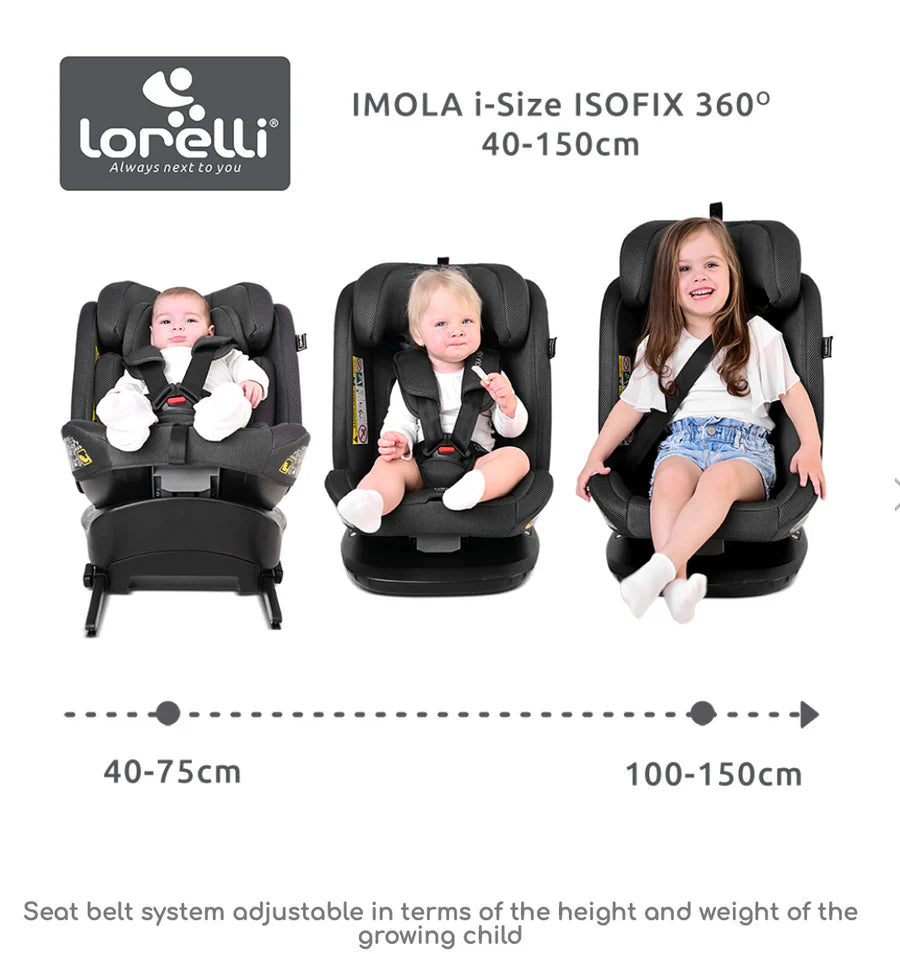 Lorelli - Imola Black i-size 40-150cm - Black