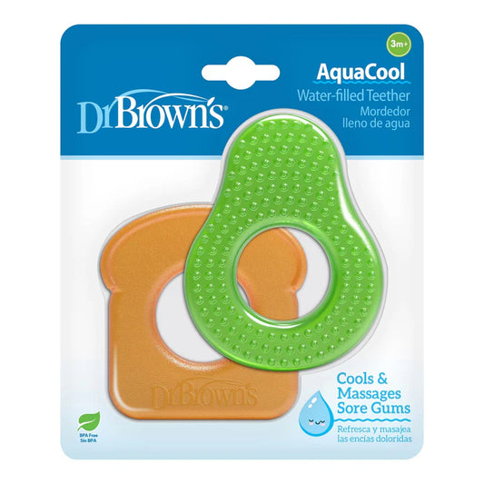 DrBrown's - Aquacool Water-Filled Teethers - Avocado & Toast - 2packs - 3m+