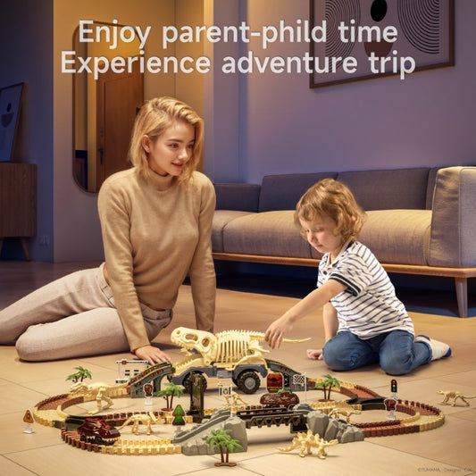 Tumama Kids - Dinosaur Fossil Flexible - Race Track Set