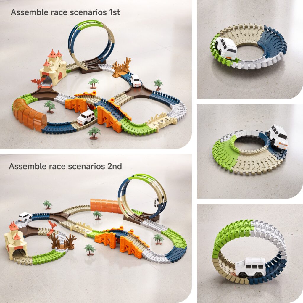 Tumama Kids - Magic Castle 360 Race Track Set
