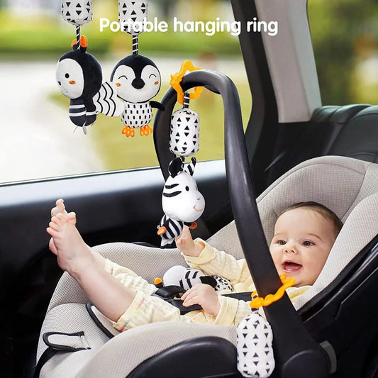Tumama Kids - Animal Hanging Rattle Set - Black & White