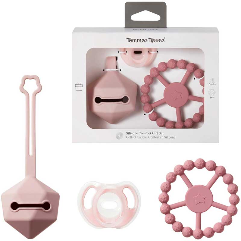 Tommee Tippee - Silicone Soother Gift Set - Pink