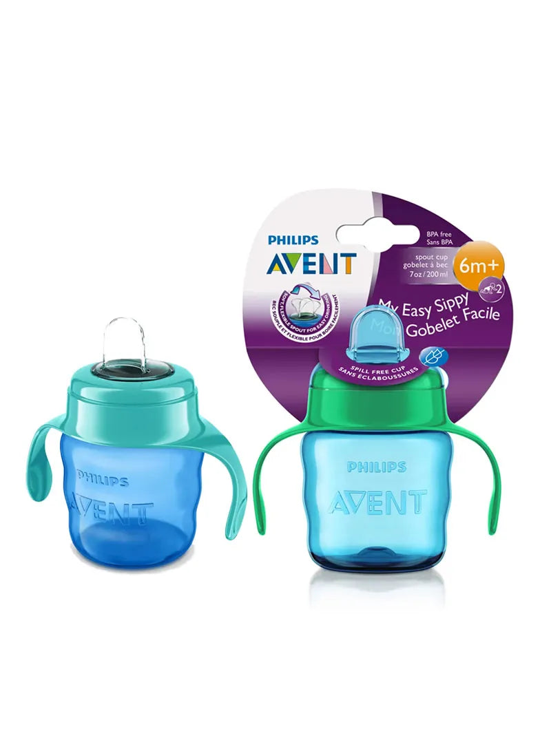 Avent - Easy Sip Cup - 200ML 6m+ - (Green,Blue)