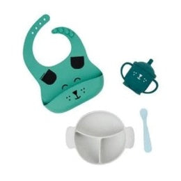 Kit LEARN'ISY Dog (silicon bowl + spoon + bib + cup)