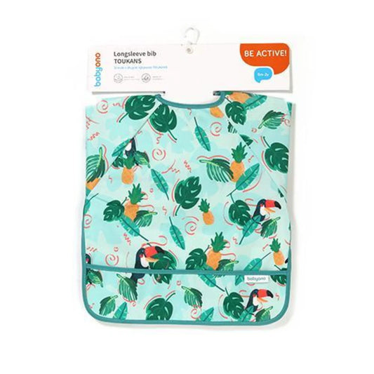 BabyOno - Long Sleeve Bib - Toukans