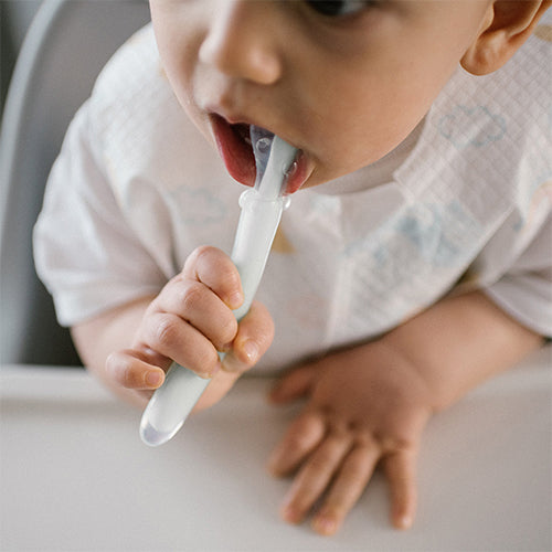 BabyOno - Silicone Flexible Spoon - Mint New
