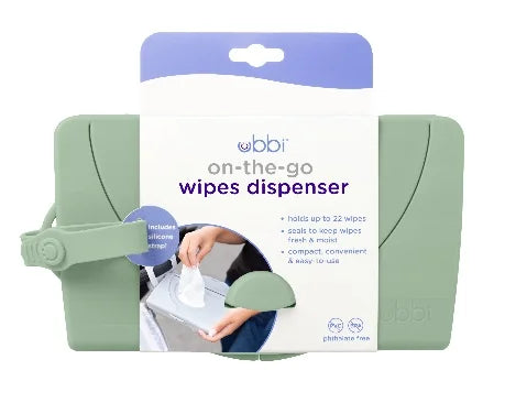 Ubbi On The Go Wipes Dispenser Sage