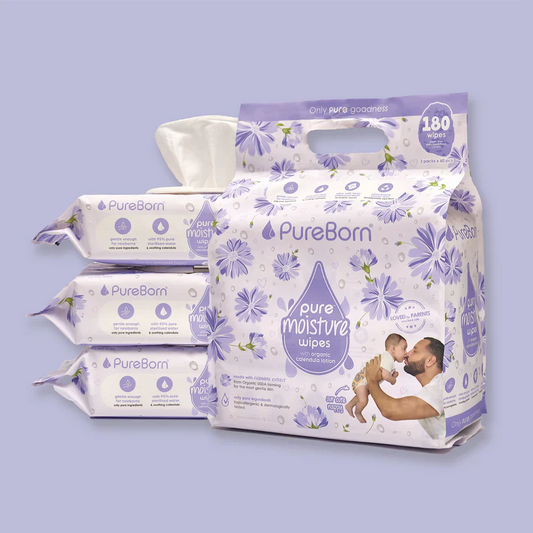 Pureborn - Pure Moisture Wipes - Organic Calendula Lotion