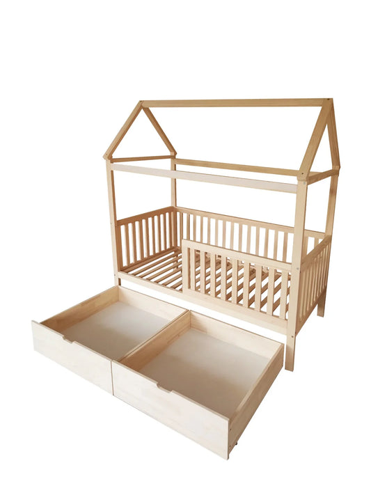 Kukka - Natural Wood Montessori - Bed 90*200cm - Floor Bed