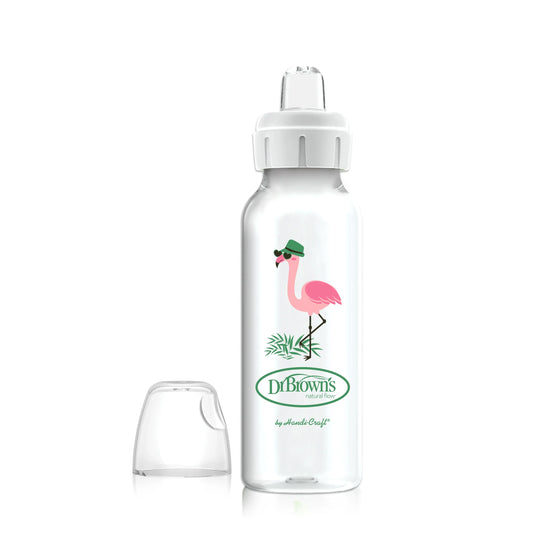 Narrow Sippy Bottle 250 ML 6m+ , Flamingo