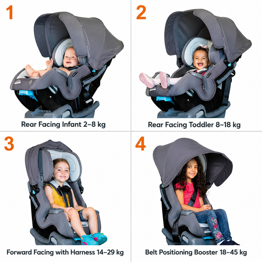 BabyTrend - Cover Me 4in1 - Convertible Car Seat