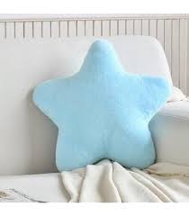 Miila Star Pillow Blue Soft Plush Cushion Nursery Decor