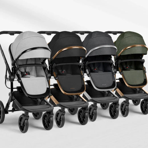 Stroller 3in1 with plastic carrycot Irene Black 2024