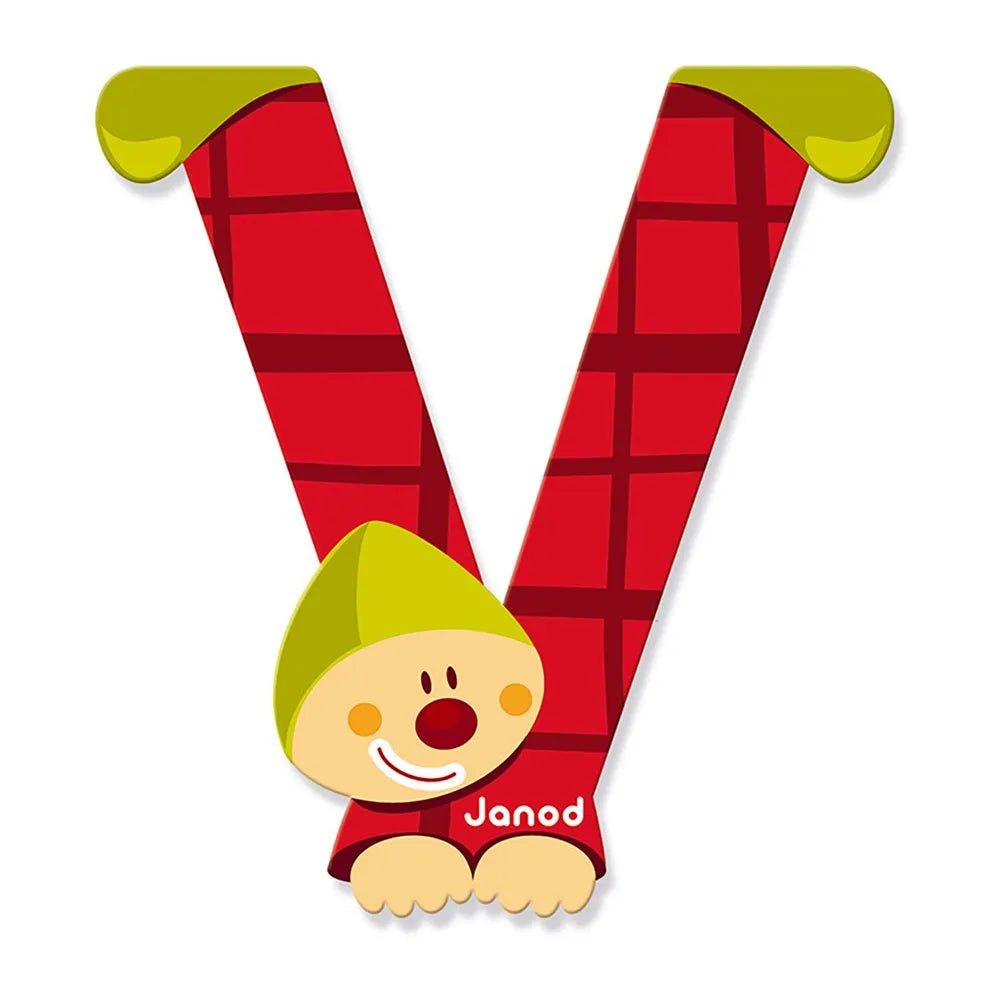 Janod Clown Letter V