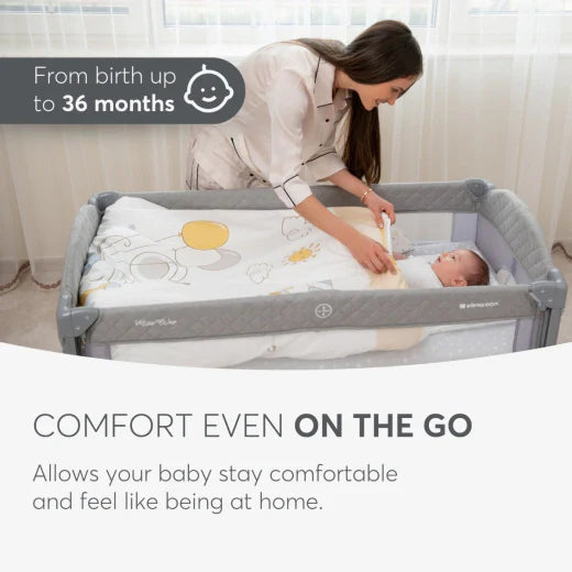 Baby cot 2 levels Milky Way Pink 2023