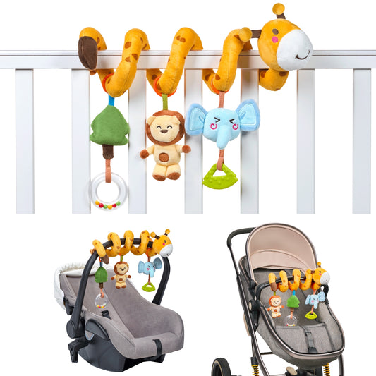 Tumama Kids - Giraffe Spiral Toy - Texurted Play Activity - Sensory Exploration & Engagement