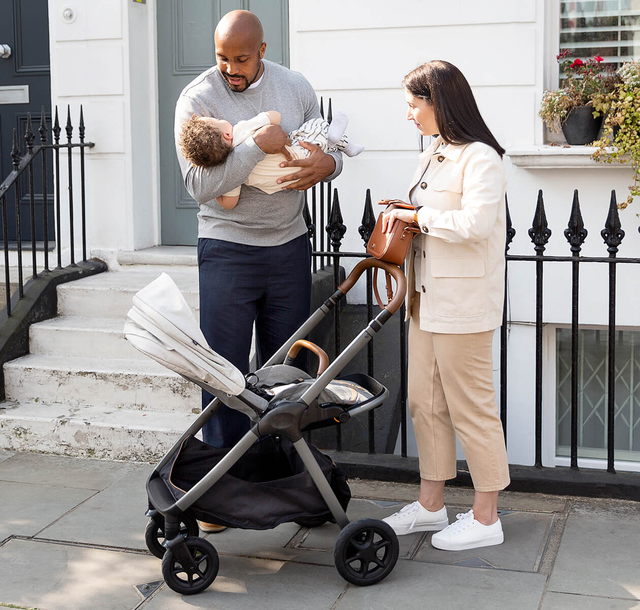 Finiti stroller signature Oyster + Sprint Isofix car seat