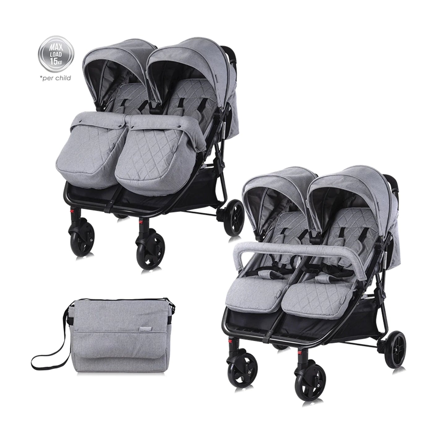 Baby Stroller DUO +bag GREY
