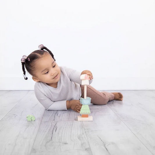 Pearhead - Woodland Wooden Stacking Toy