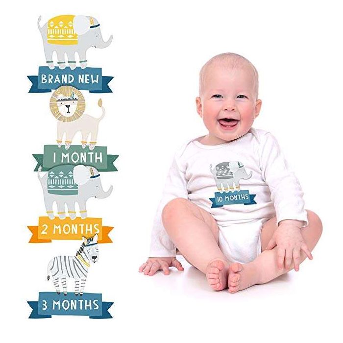 Pearhead - First Year Belly Stickers - Blue