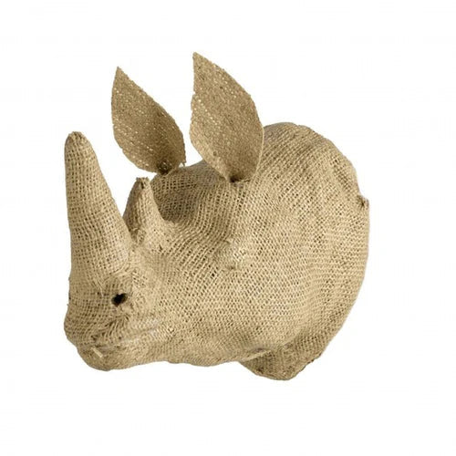 Quax Animal Trophy Rhino XL Jute Wall Hanging
