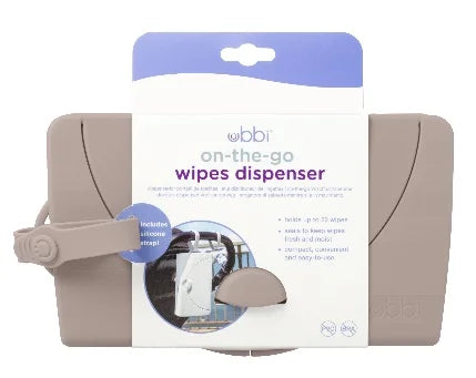 Ubbi On The Go Wipes Dispenser Taupe