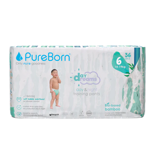 Pureborn - Organic Bamboo Diapers - Size 6