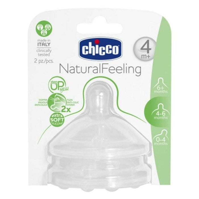 Chicco D-NaturalFeeling TEAT 4m+ ADJUSTABLEflow 2pces