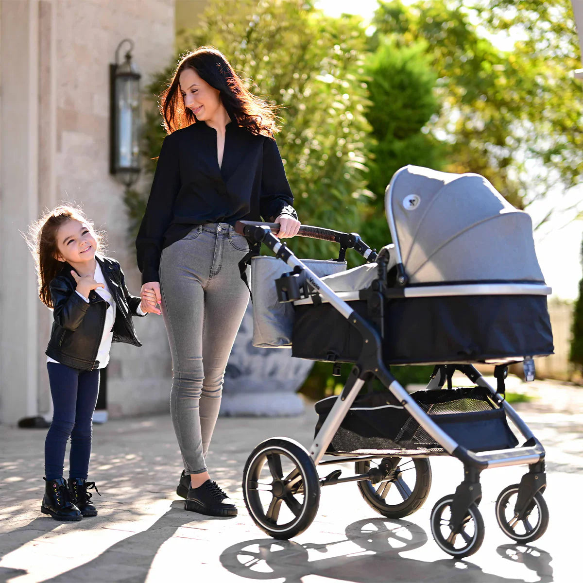 Baby Stroller VIOLA 3in1 with transformable seat Black