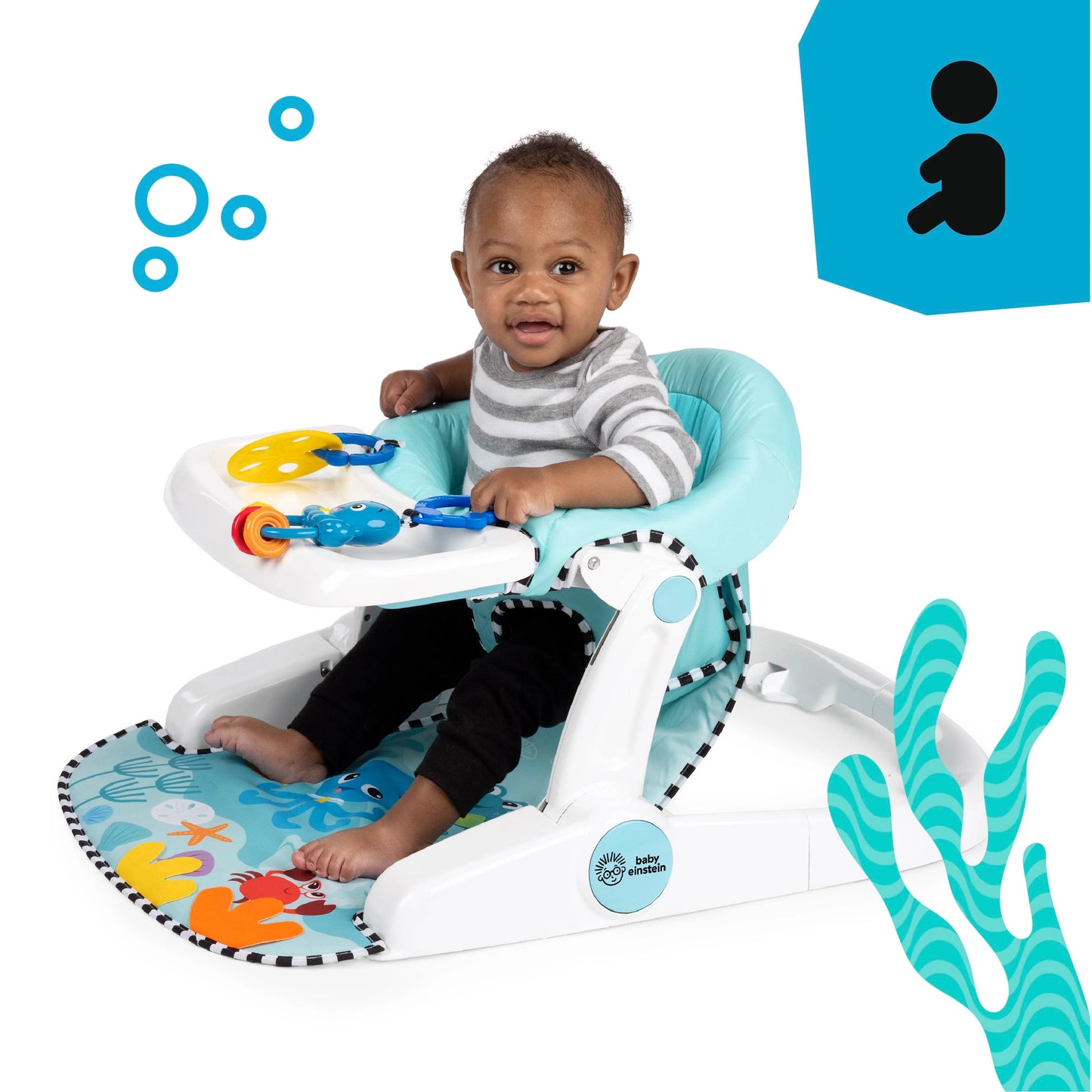 Kids2 - Be Oe 2 in 1 - Floor Seat - Sea Support