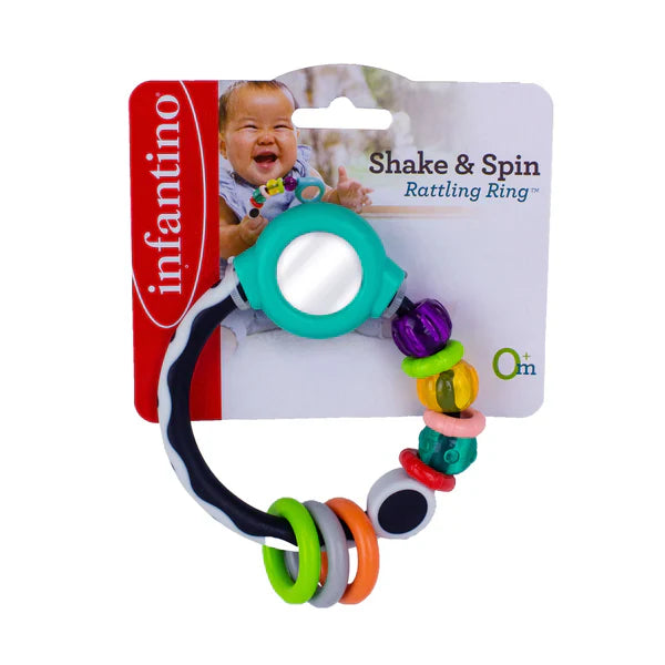 Infantino Handle Rattle Infantino RATTLE & TWIST MIRROR – Bubu Store