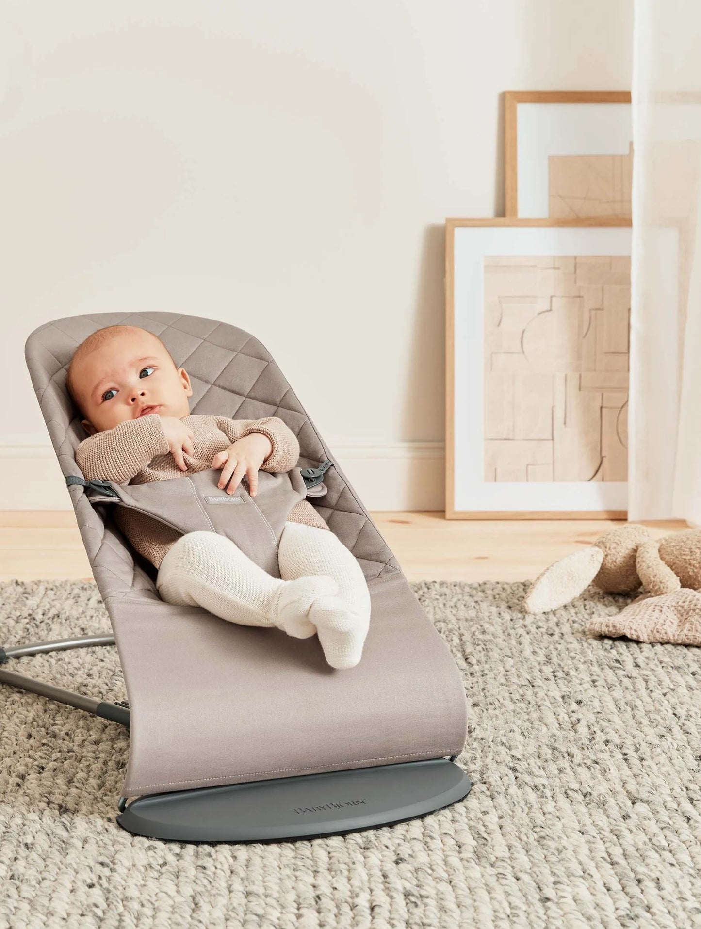 Babybjorn - Bouncer Bliss Wov. - Sand Gray