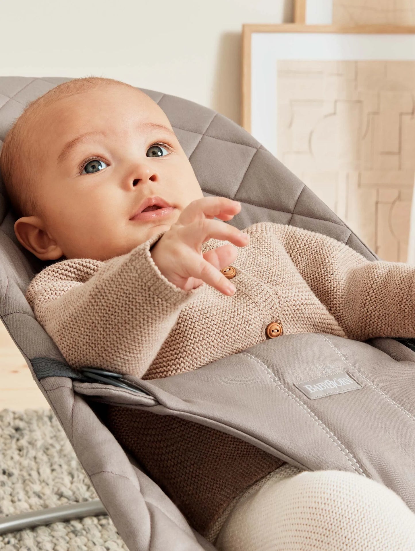 Babybjorn - Bouncer Bliss Wov. - Sand Gray