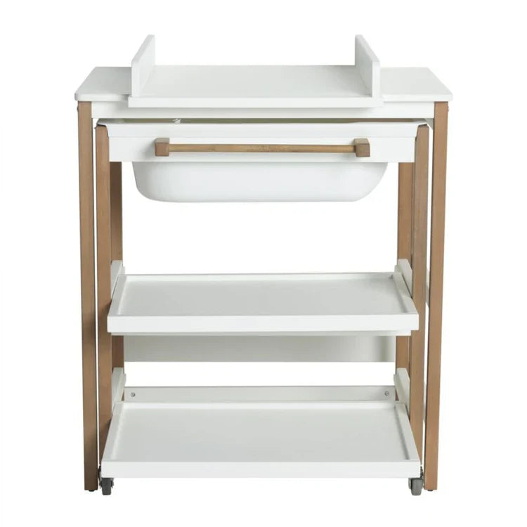 Quax Smart Changing Table With Tube White Natural