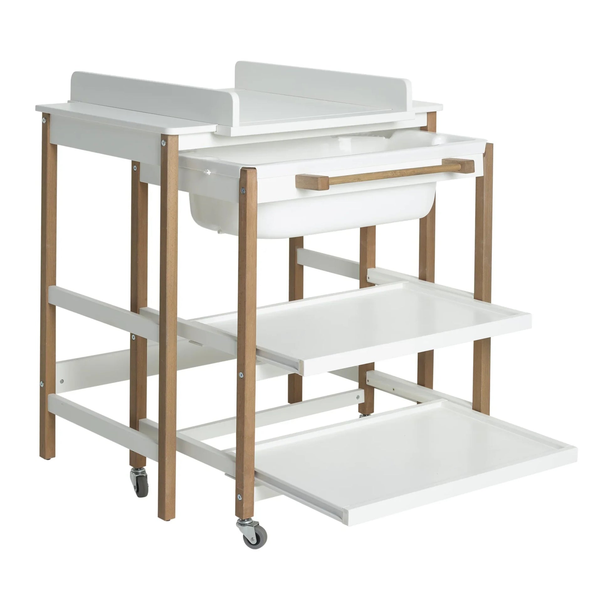 Quax Smart Changing Table With Tube White Natural
